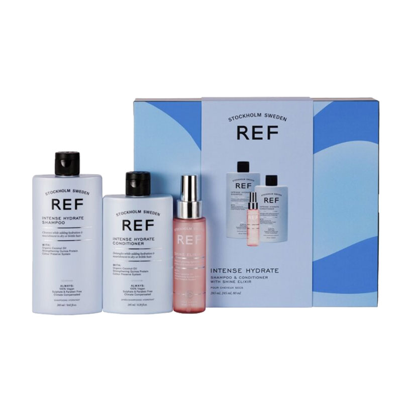 Подарунковий набір для зволоження волосся REF Gift Box Intense Hydrate (шампунь, 285 мл + кондиціонер, 245 мл + еліксир, 80 мл)